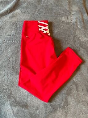 Fabletics Women’s Powerhold Red Leggings